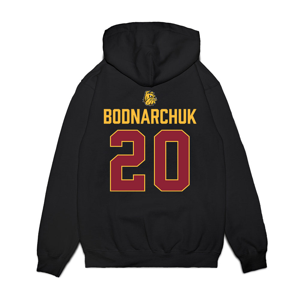 UMN Duluth - NCAA Men's Ice Hockey : Riley Bodnarchuk - Vintage Shersey Premium Hooded Sweatshirt-1