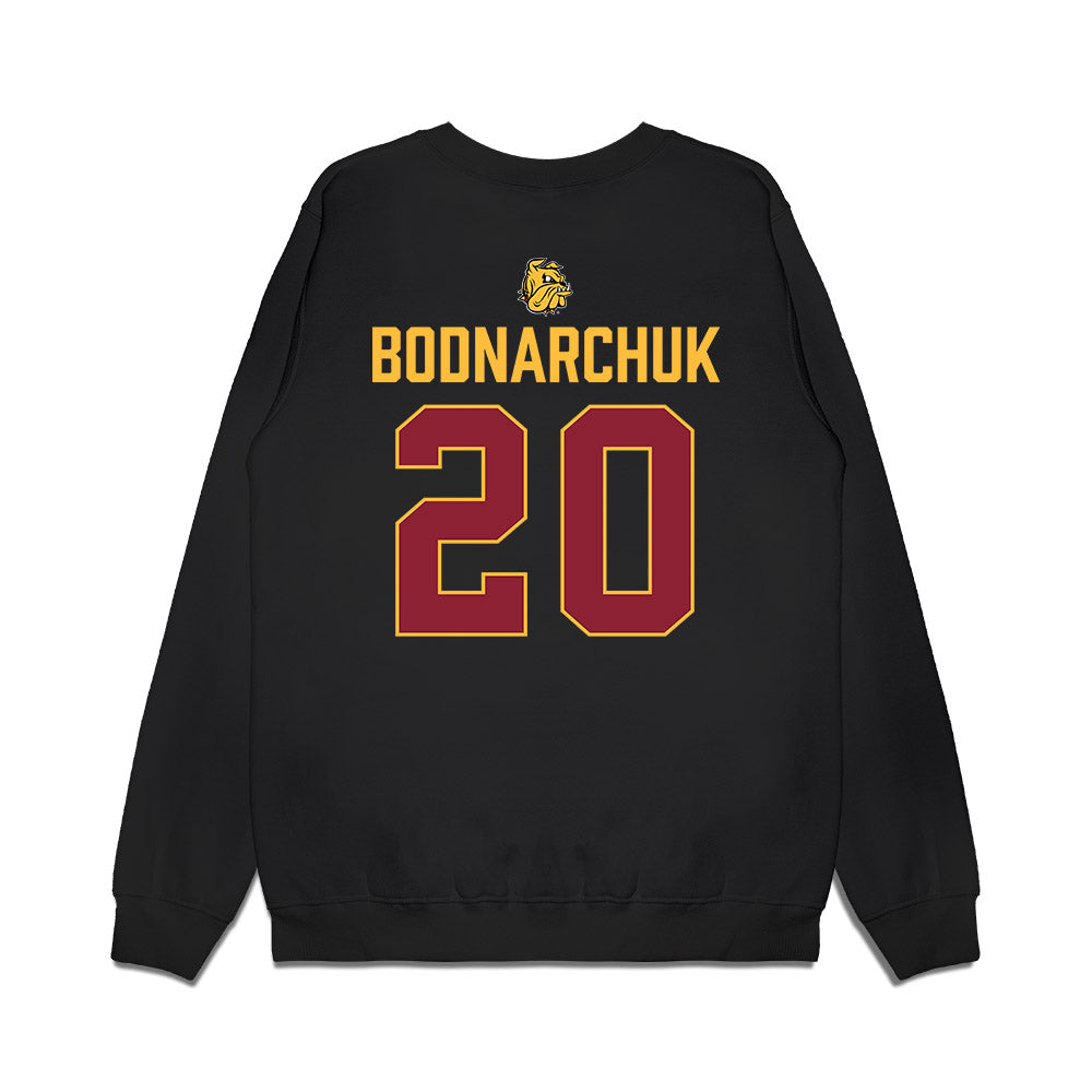 UMN Duluth - NCAA Men's Ice Hockey : Riley Bodnarchuk - Vintage Shersey Premium Crewneck Sweatshirt-1