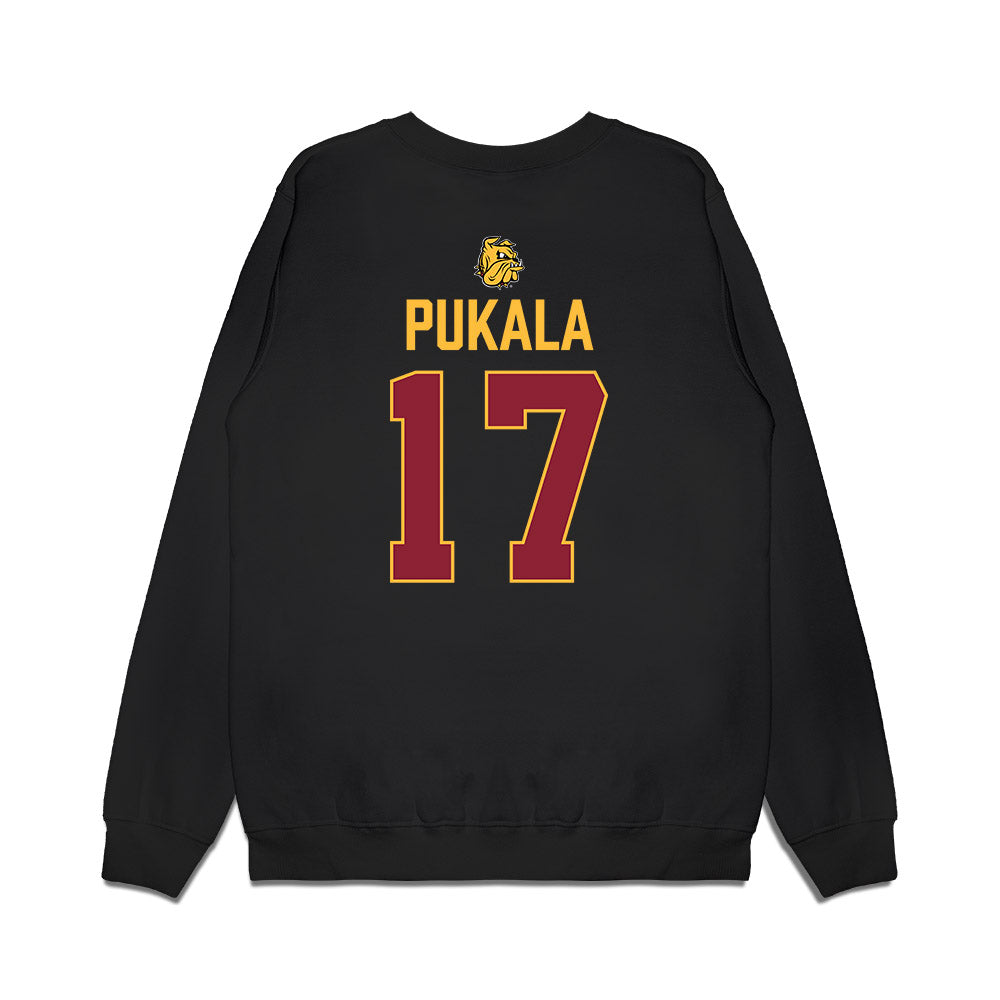 UMN Duluth - NCAA Women's Ice Hockey : Ella Pukala - Vintage Shersey Premium Crewneck Sweatshirt-1