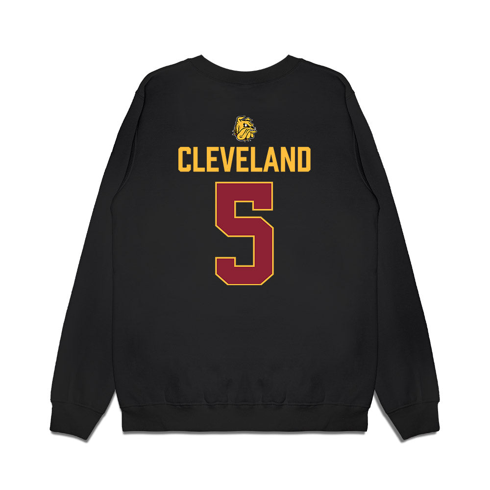 UMN Duluth - NCAA Men's Ice Hockey : Brady Cleveland - Vintage Shersey Premium Crewneck Sweatshirt-1