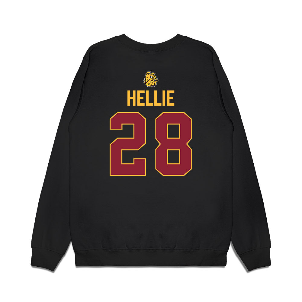 UMN Duluth - NCAA Men's Ice Hockey : Bennett Hellie - Vintage Shersey Premium Crewneck Sweatshirt-1