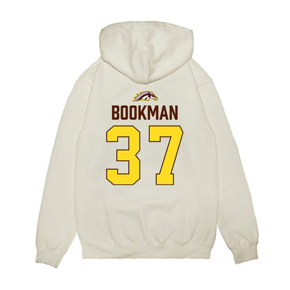 Western Michigan - NCAA Men's Ice Hockey : Zach Bookman - Vintage Shersey Premium Hooded Sweatshirt-1