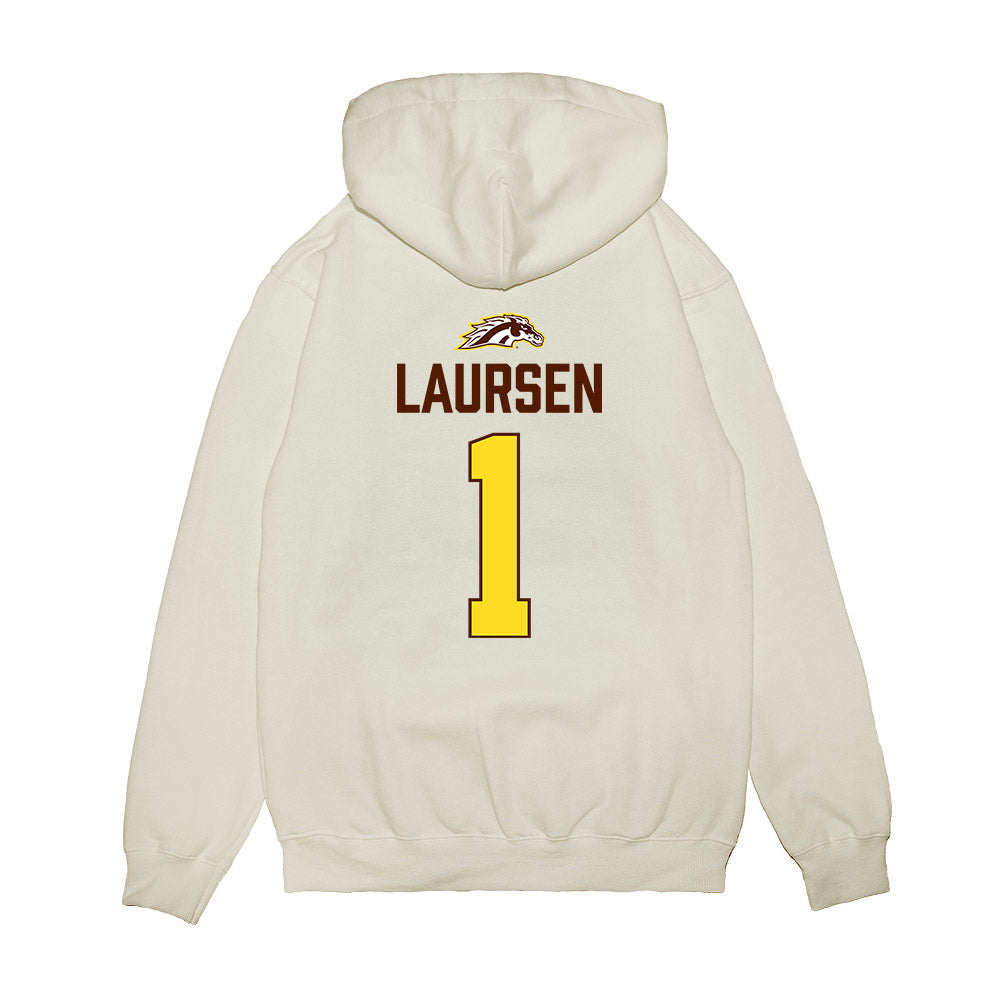 Western Michigan - NCAA Men's Ice Hockey : Kirk Laursen - Vintage Shersey Premium Hooded Sweatshirt-1