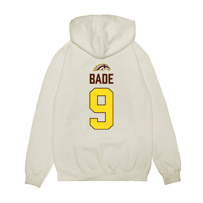 Western Michigan - NCAA Men's Ice Hockey : Zach Bade - Vintage Shersey Premium Hooded Sweatshirt-1