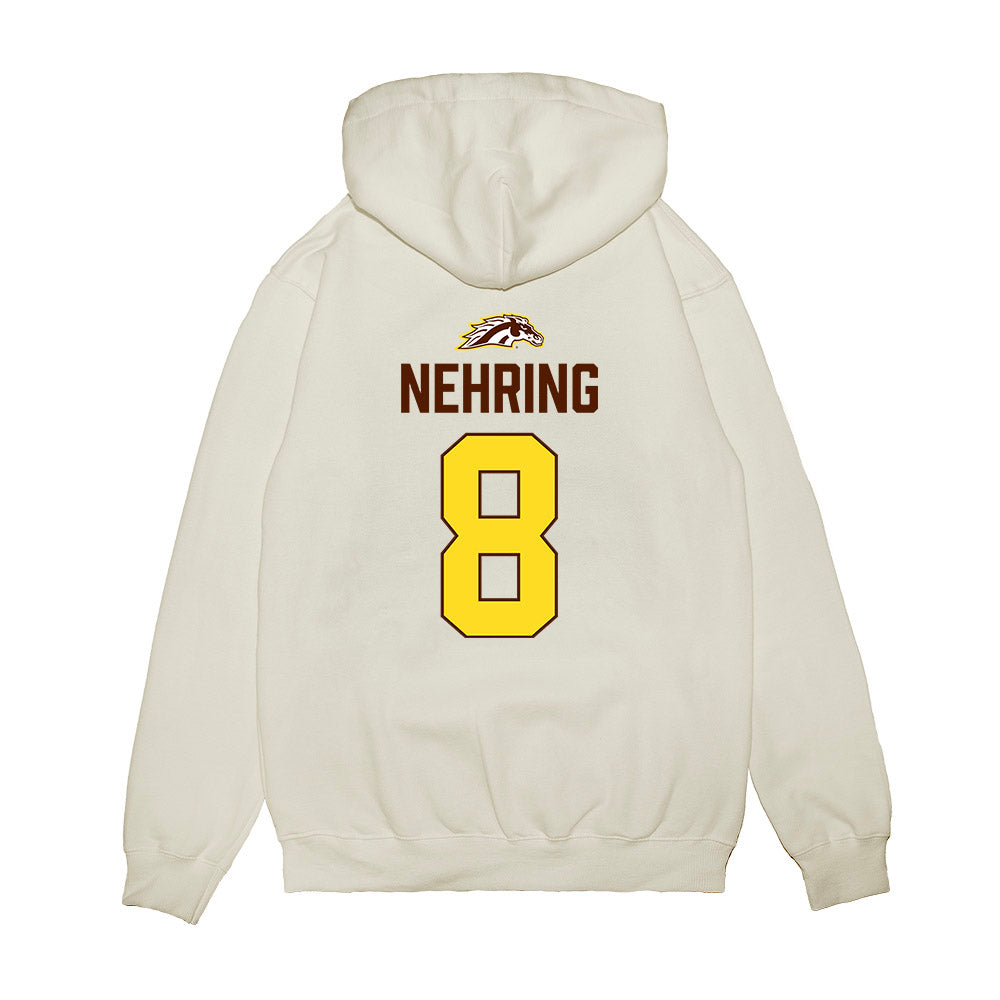 Western Michigan - NCAA Men's Ice Hockey : Zach Nehring - Vintage Shersey Premium Hooded Sweatshirt-1