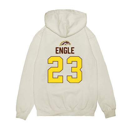Western Michigan - NCAA Men's Ice Hockey : Edison Engle - Vintage Shersey Premium Hooded Sweatshirt-1