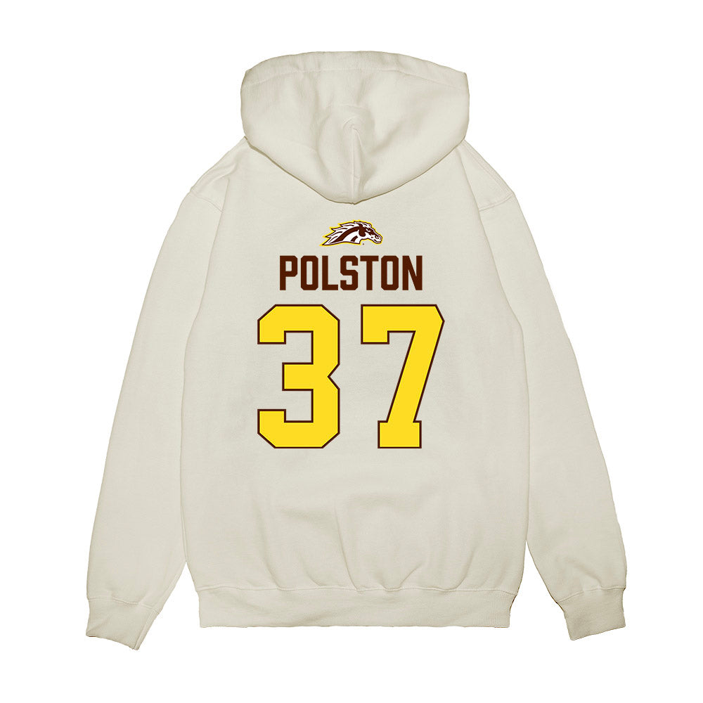 Western Michigan - NCAA Men's Ice Hockey : Michael Polston - Vintage Shersey Premium Hooded Sweatshirt-1