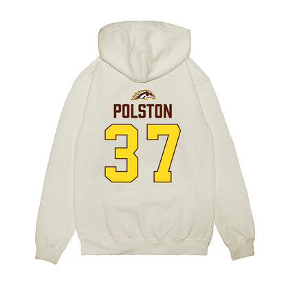 Western Michigan - NCAA Men's Ice Hockey : Michael Polston - Vintage Shersey Premium Hooded Sweatshirt-1