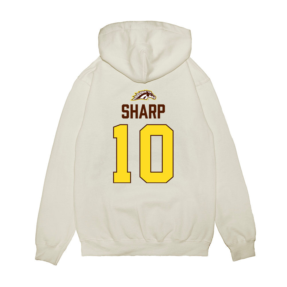 Western Michigan - NCAA Men's Ice Hockey : Zack Sharp - Vintage Shersey Premium Hooded Sweatshirt-1