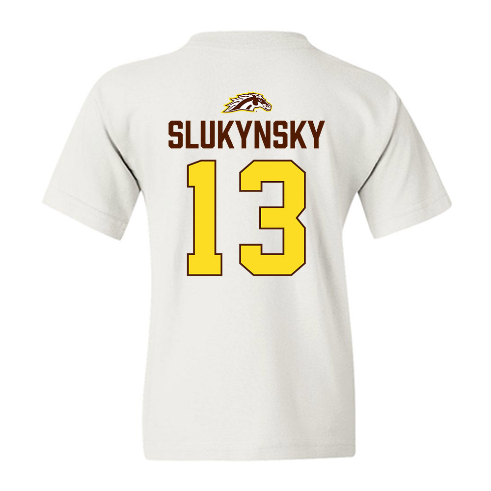 Western Michigan - NCAA Men's Ice Hockey : Grant Slukynsky - Vintage Shersey Youth T-Shirt-1