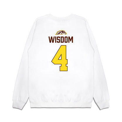 Western Michigan - NCAA Men's Ice Hockey : Zacch Wisdom - Vintage Shersey Premium Crewneck Sweatshirt-1
