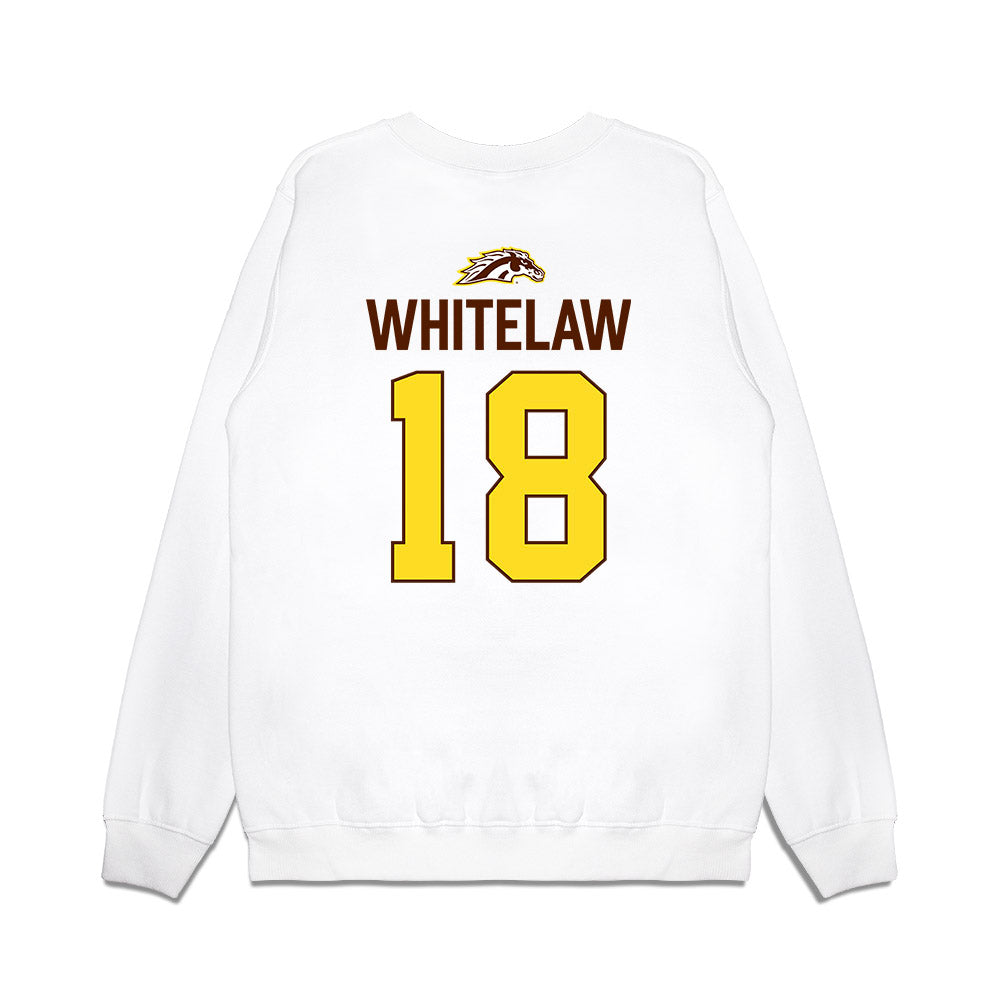 Western Michigan - NCAA Men's Ice Hockey : William Whitelaw - Vintage Shersey Premium Crewneck Sweatshirt-1