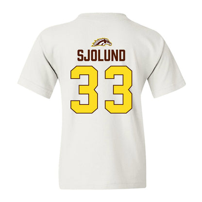 Western Michigan - NCAA Men's Ice Hockey : Samuel Sjolund - Vintage Shersey Youth T-Shirt-1