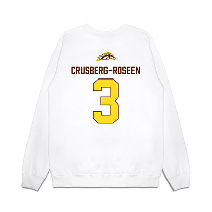 Western Michigan - NCAA Men's Ice Hockey : Cole Crusberg-Roseen - Vintage Shersey Premium Crewneck Sweatshirt-1