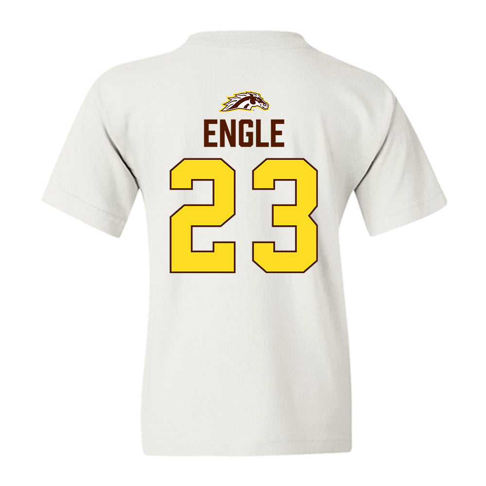 Western Michigan - NCAA Men's Ice Hockey : Edison Engle - Vintage Shersey Youth T-Shirt-1