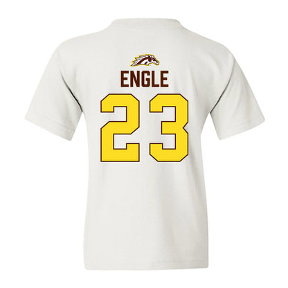 Western Michigan - NCAA Men's Ice Hockey : Edison Engle - Vintage Shersey Youth T-Shirt-1