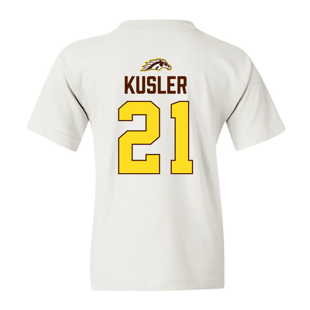 Western Michigan - NCAA Men's Ice Hockey : Ryan Kusler - Vintage Shersey Youth T-Shirt-1