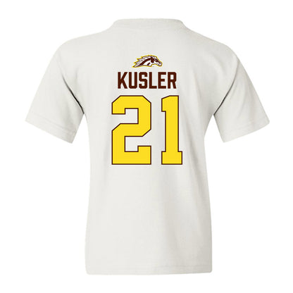 Western Michigan - NCAA Men's Ice Hockey : Ryan Kusler - Vintage Shersey Youth T-Shirt-1