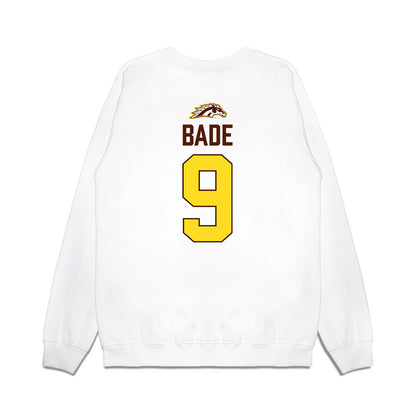 Western Michigan - NCAA Men's Ice Hockey : Zach Bade - Vintage Shersey Premium Crewneck Sweatshirt-1