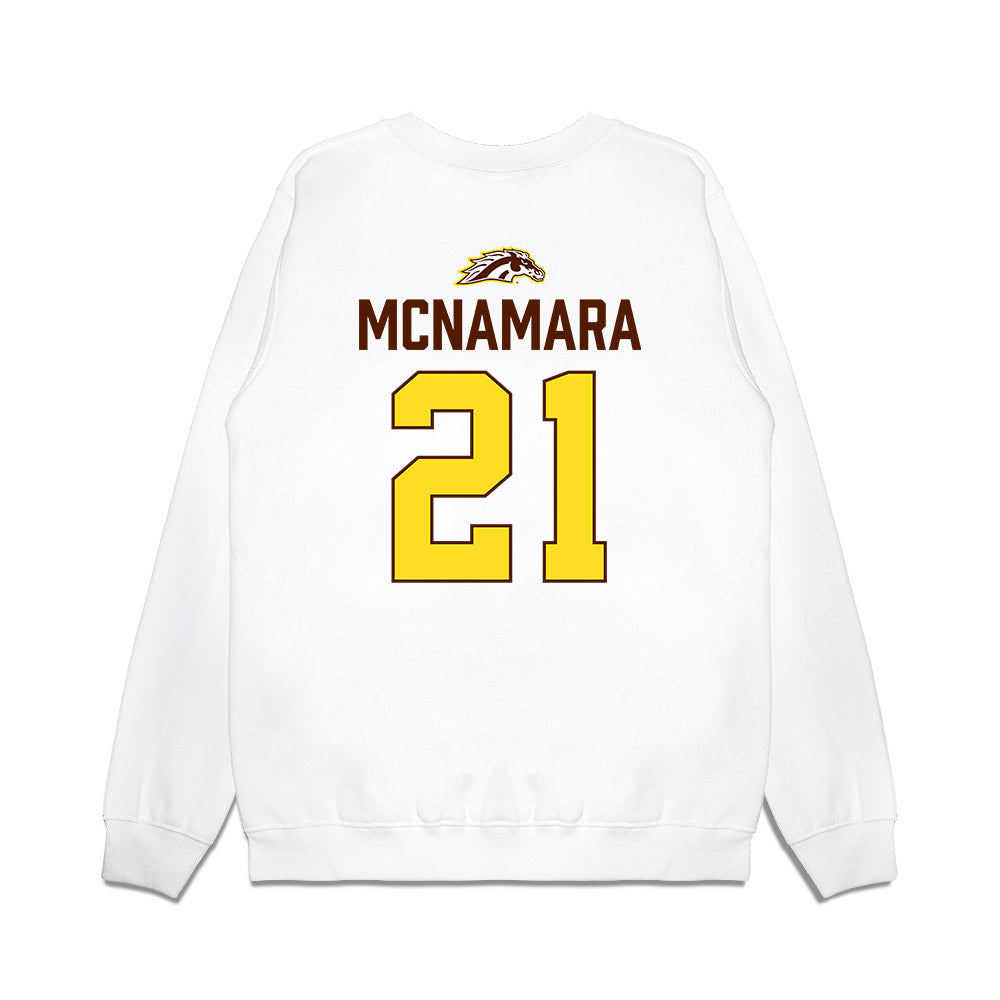 Western Michigan - NCAA Men's Ice Hockey : Luke McNamara - Vintage Shersey Premium Crewneck Sweatshirt-1