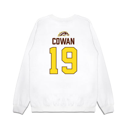 Western Michigan - NCAA Men's Ice Hockey : Bobby Cowan - Vintage Shersey Premium Crewneck Sweatshirt-1