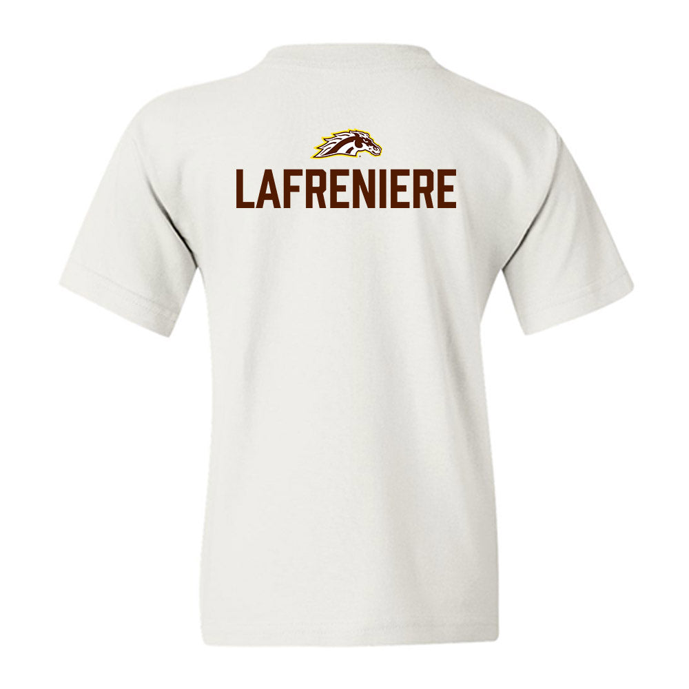 Western Michigan - NCAA Men's Ice Hockey : Tommy Lafreniere - Vintage Shersey Youth T-Shirt-1
