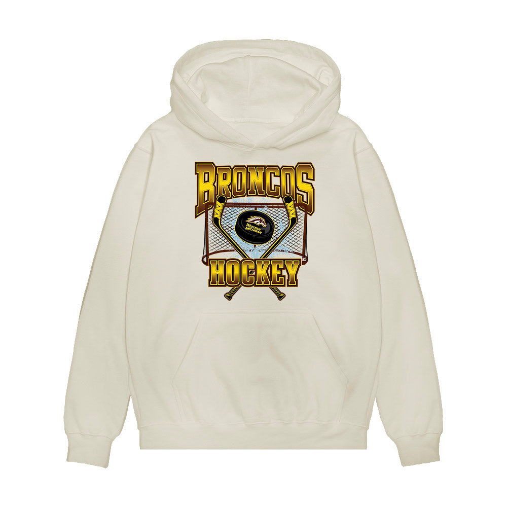 Western Michigan - NCAA Men's Ice Hockey : Zack Sharp - Vintage Shersey Premium Hooded Sweatshirt-0