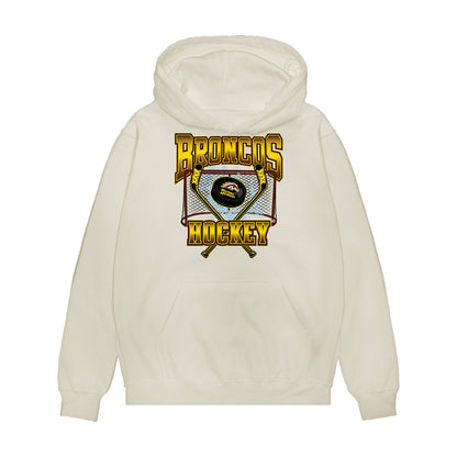 Western Michigan - NCAA Men's Ice Hockey : Samuel Sjolund - Vintage Shersey Premium Hooded Sweatshirt-0