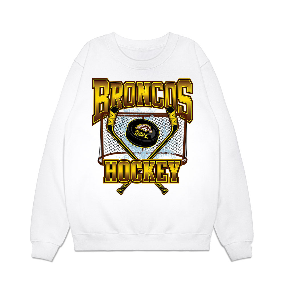 Western Michigan - NCAA Men's Ice Hockey : Tommy Lafreniere - Vintage Shersey Premium Crewneck Sweatshirt-0