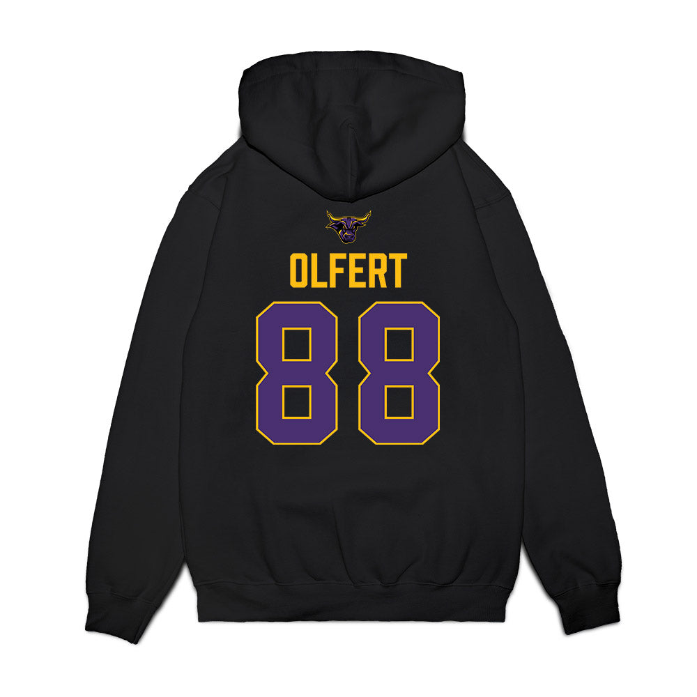 Minn. St. - NCAA Women's Ice Hockey : Katie Olfert - Vintage Shersey Premium Hooded Sweatshirt-1