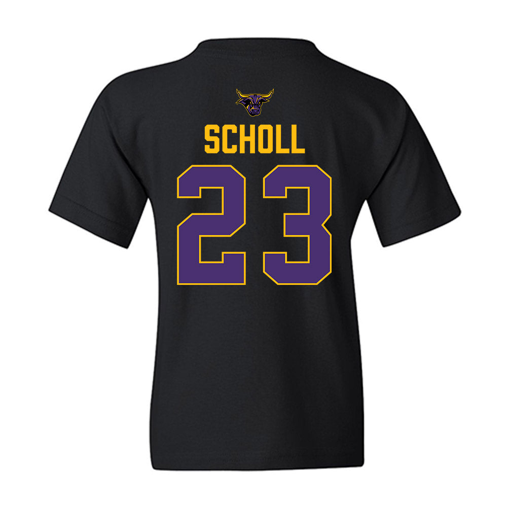 Minn. St. - NCAA Men's Ice Hockey : Sawyer Scholl - Vintage Shersey Youth T-Shirt-1