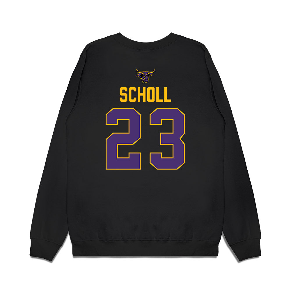 Minn. St. - NCAA Men's Ice Hockey : Sawyer Scholl - Vintage Shersey Premium Crewneck Sweatshirt-1