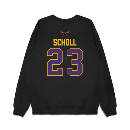 Minn. St. - NCAA Men's Ice Hockey : Sawyer Scholl - Vintage Shersey Premium Crewneck Sweatshirt-1