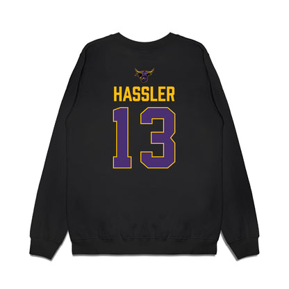 Minn. St. - NCAA Women's Ice Hockey : Kendall Hassler - Vintage Shersey Premium Crewneck Sweatshirt-1