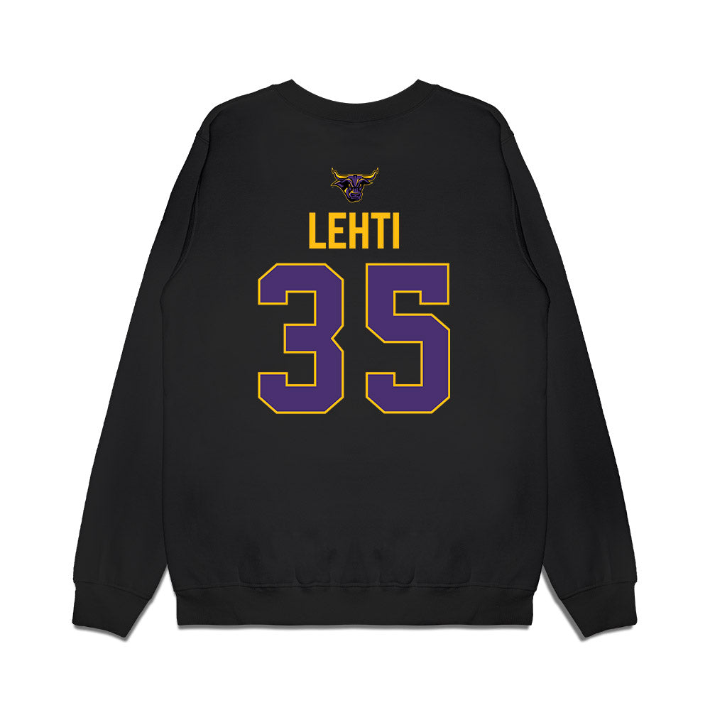 Minn. St. - NCAA Men's Ice Hockey : Lassi Lehti - Vintage Shersey Premium Crewneck Sweatshirt-1