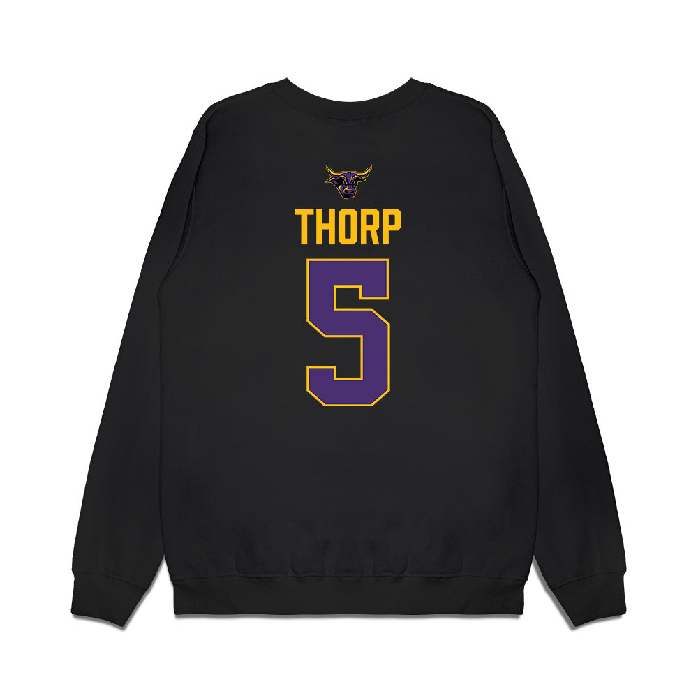 Minn. St. - NCAA Men's Ice Hockey : Gus Thorp - Vintage Shersey Premium Crewneck Sweatshirt-1