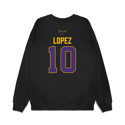 Minn. St. - NCAA Women's Ice Hockey : Zoe Lopez - Vintage Shersey Premium Crewneck Sweatshirt-1