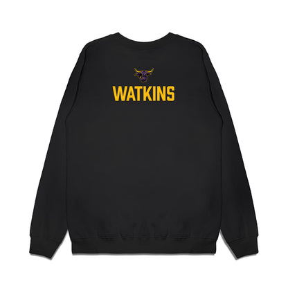 Minn. St. - NCAA Men's Ice Hockey : Liam Watkins - Vintage Shersey Premium Crewneck Sweatshirt-1