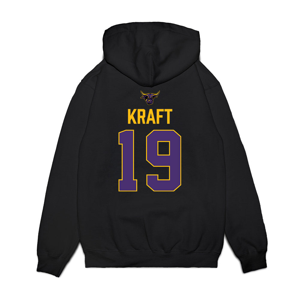 Minn. St. - NCAA Men's Ice Hockey : Mason Kraft - Vintage Shersey Premium Hooded Sweatshirt-1