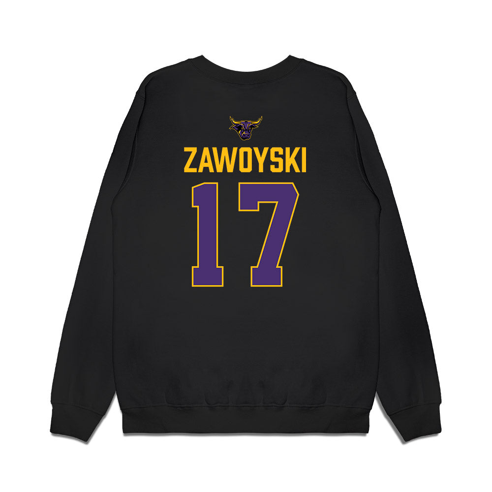 Minn. St. - NCAA Women's Ice Hockey : Lauren Zawoyski - Vintage Shersey Premium Crewneck Sweatshirt-1