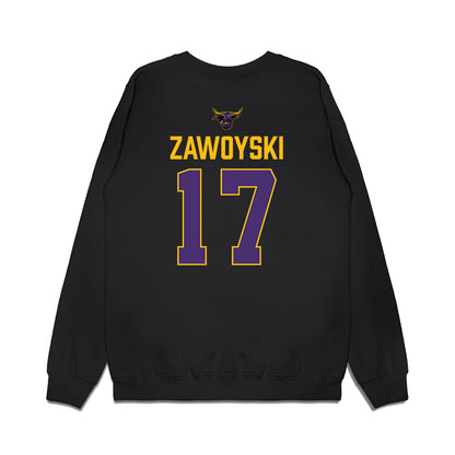 Minn. St. - NCAA Women's Ice Hockey : Lauren Zawoyski - Vintage Shersey Premium Crewneck Sweatshirt-1