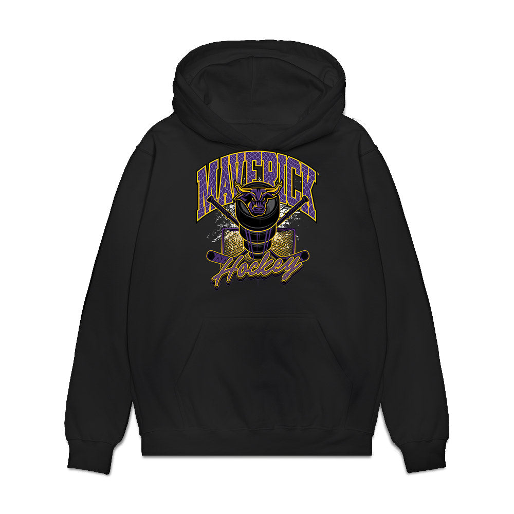 Minn. St. - NCAA Men's Ice Hockey : Jacob Conrad - Vintage Shersey Premium Hooded Sweatshirt-0