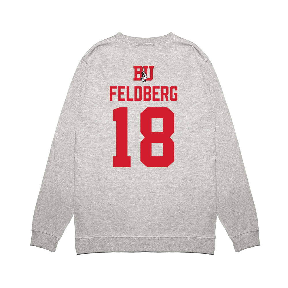 BU - NCAA Men's Ice Hockey : Jay Feldberg - Vintage Shersey Premium Crewneck Sweatshirt-1