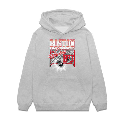 BU - NCAA Men's Ice Hockey : Jay Feldberg - Vintage Shersey Premium Hooded Sweatshirt-0