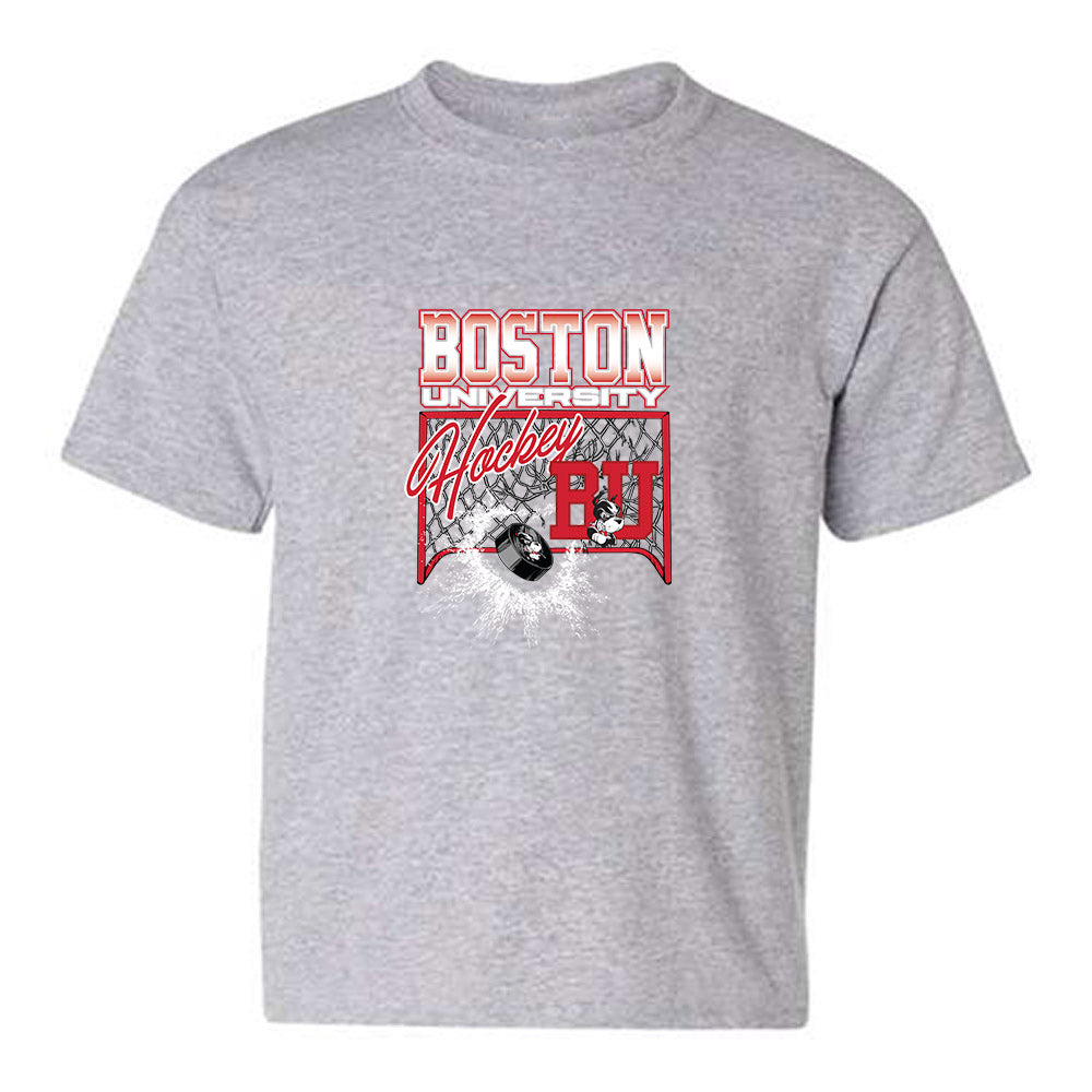 BU - NCAA Men's Ice Hockey : Jay Feldberg - Vintage Shersey Youth T-Shirt-0