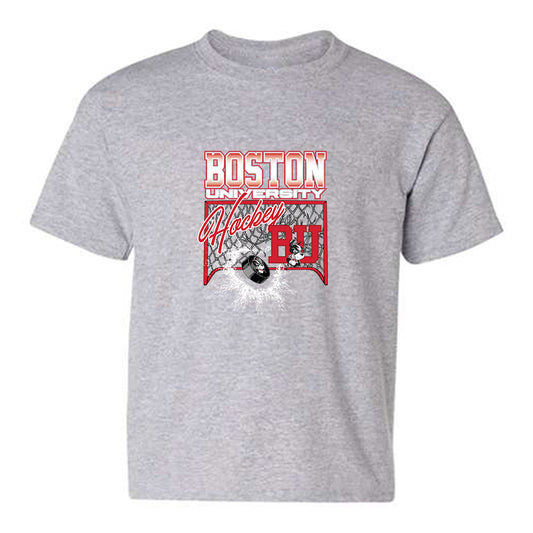 BU - NCAA Men's Ice Hockey : Jay Feldberg - Vintage Shersey Youth T-Shirt-0