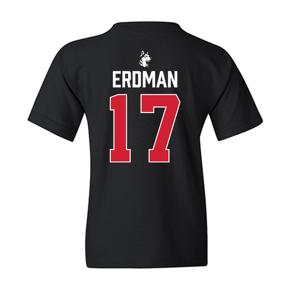 Northeastern - NCAA Men's Ice Hockey : Griffin Erdman - Vintage Shersey Youth T-Shirt-1