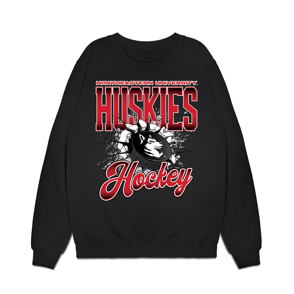Northeastern - NCAA Men's Ice Hockey : Ethan Fredericks - Vintage Shersey Premium Crewneck Sweatshirt-0