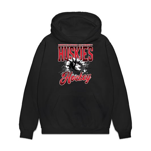 Northeastern - NCAA Men's Ice Hockey : Griffin Erdman - Vintage Shersey Premium Hooded Sweatshirt-0