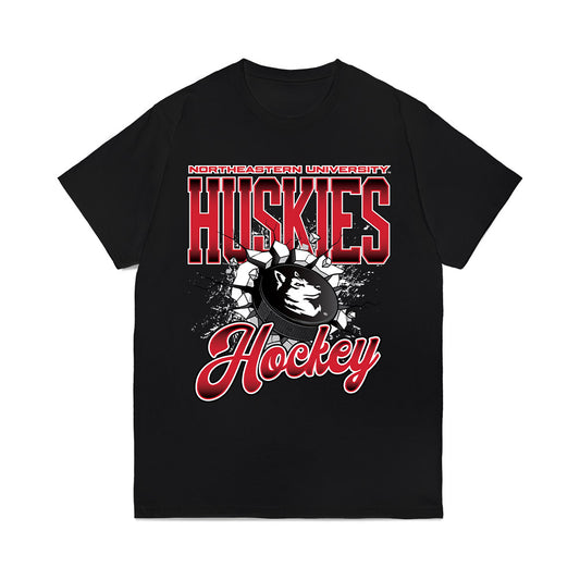 Northeastern - NCAA Women's Ice Hockey : Standard Retail Vintage Shersey Comfort Colors T-Shirt-0